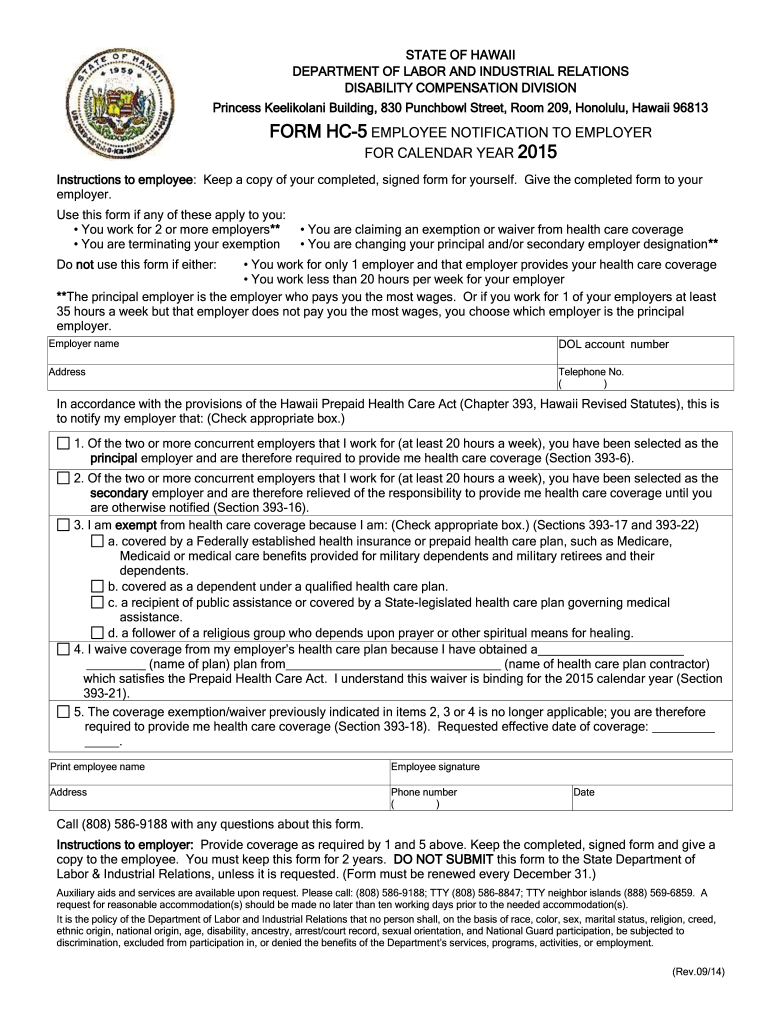 Get and Sign Hc 5 Form 2015-2022