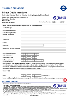 Direct Debit Mandate Form