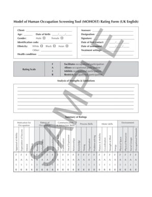 Mohost Assessment Template  Form