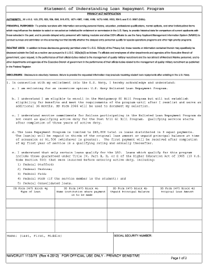 Statement of Understanding Form