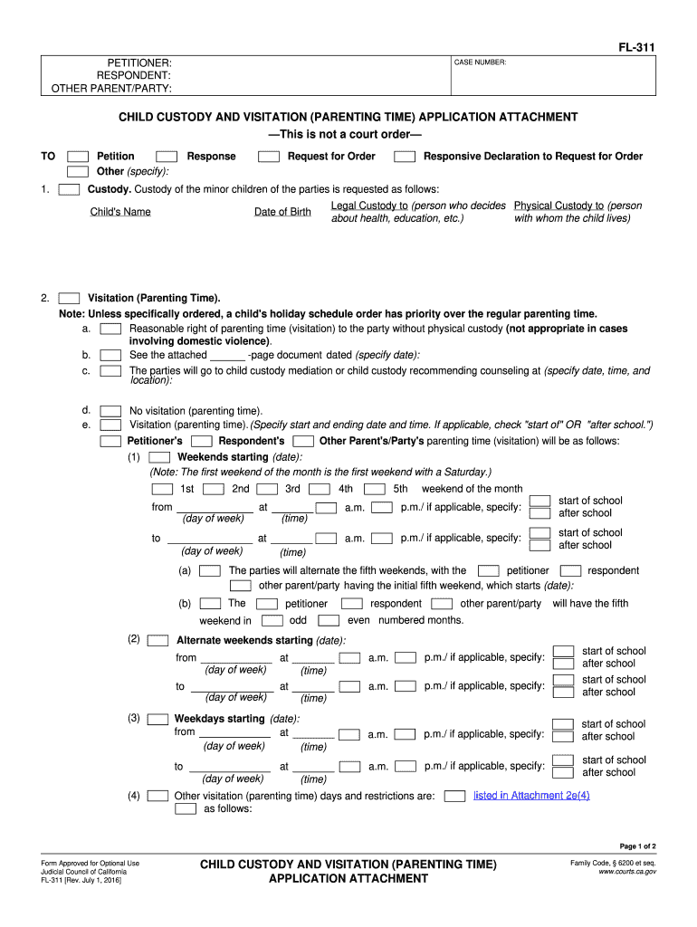  Form Fl 311 2016