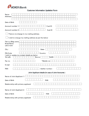 Icici Bank Kyc Form