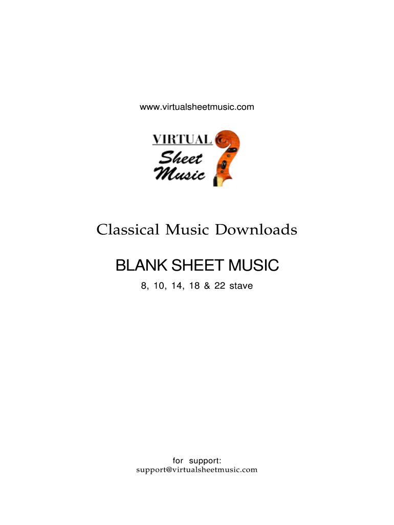 Blank Sheet Music to Type on  Form