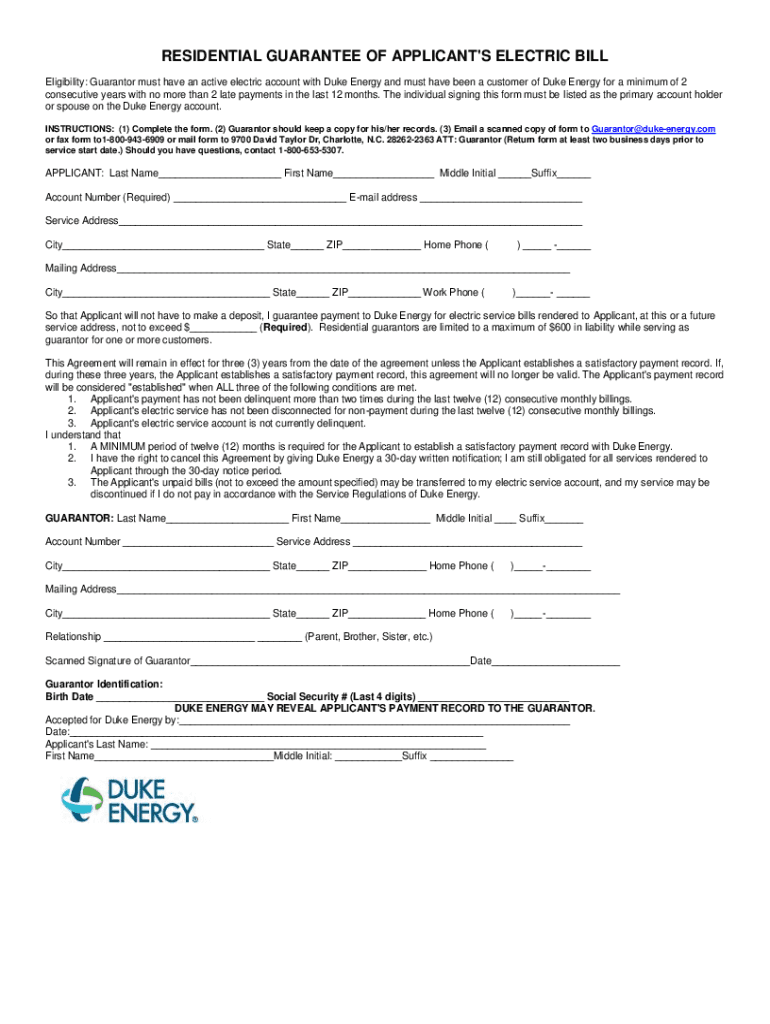 Duke Energy Bill Template Form The Form In Seconds Fill Out And Sign 