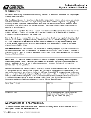 PS Form 2489 Office of Inspector General United States Postal Uspsoig