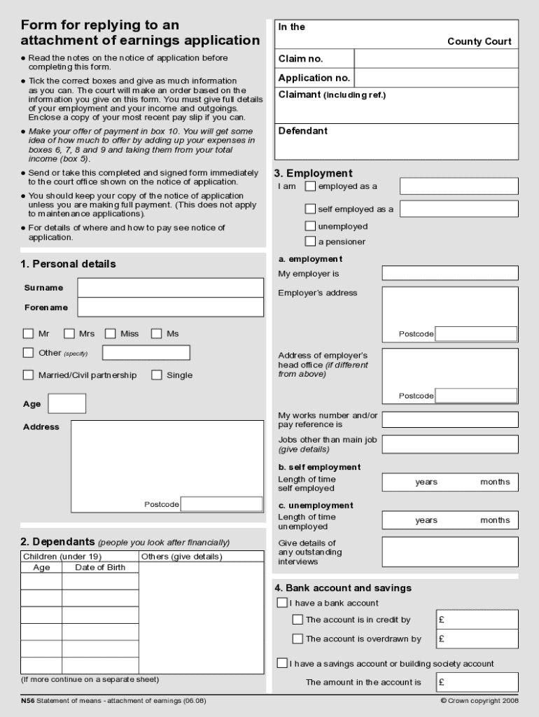 N56 Form