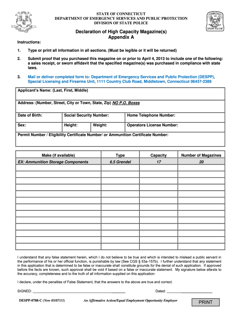 Get and Sign Personal Property Declaration Form Ct 2013-2022