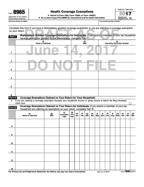 Tax Form 8965