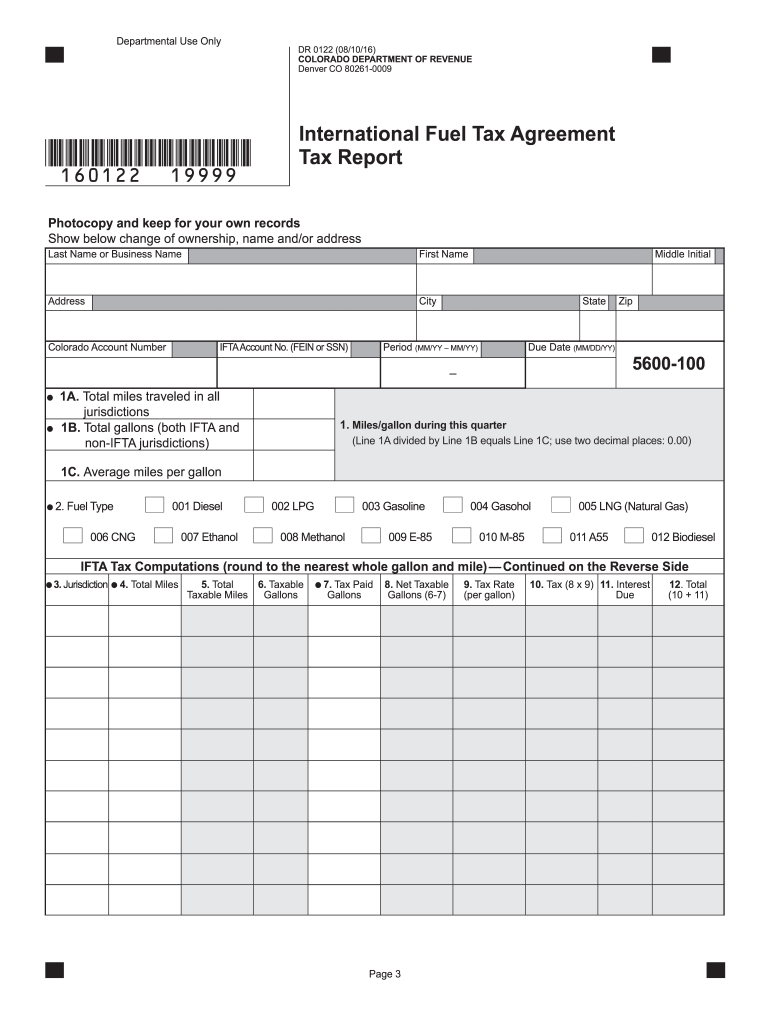  International Fuel Tax Agreement Tax Report IFTA    Colorado Gov  Colorado 2014