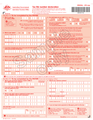 Huong Dan Dien Form Tax File Number Declaration