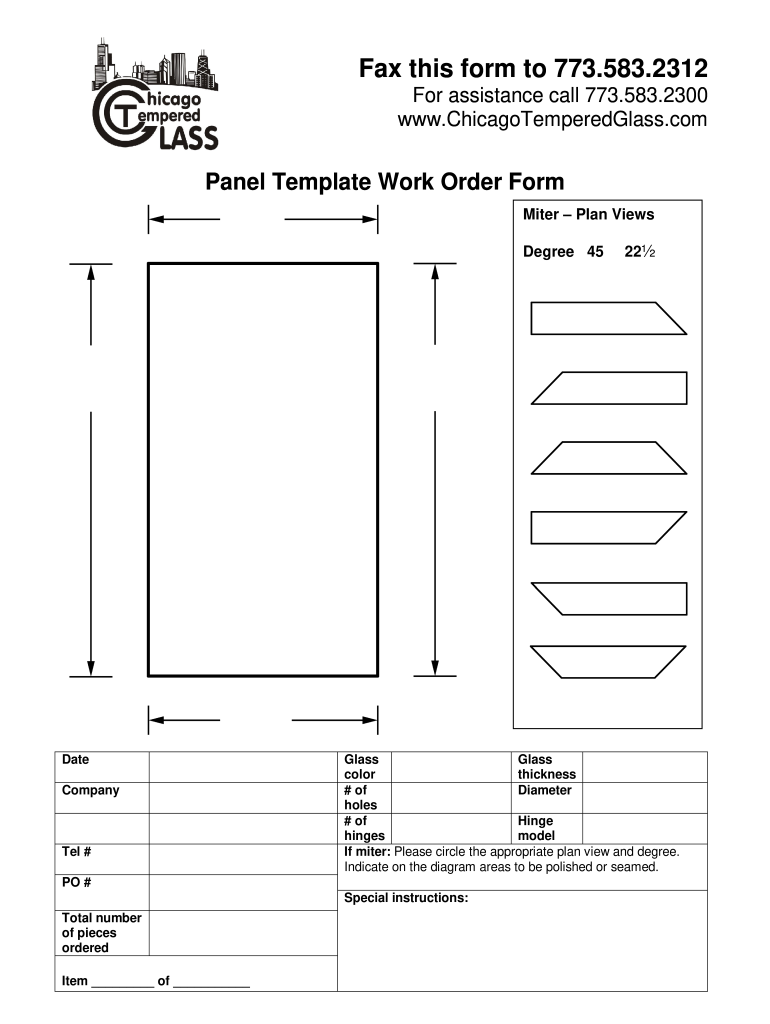 Chicago Tempered Glass  Form