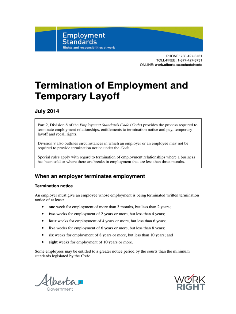 Separation Slip  Form