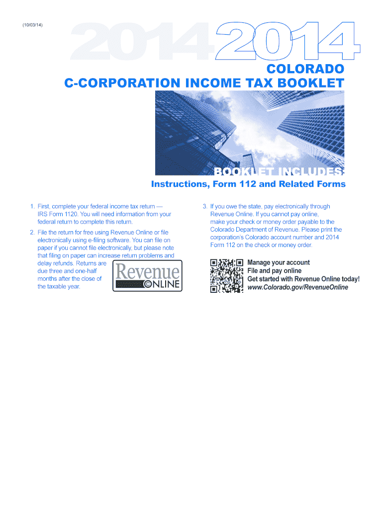  Colorado Form 112 2020