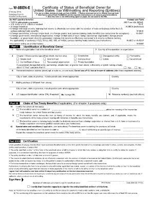 Substitute Form W 8ben February