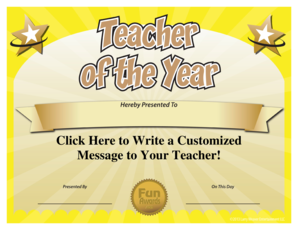 Funny Teacher Awards PDF  Form
