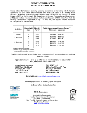 Coney Island Commons  Form