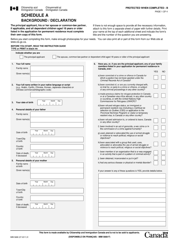  Imm5669  Form 2011