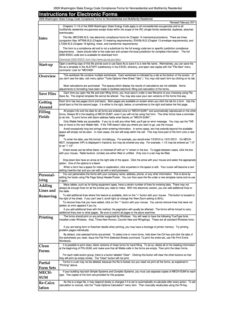  Instructions for Electronic Forms  Neec 2009-2024