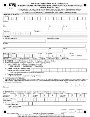 407 1 Form Non Public School Student Application