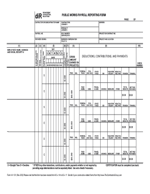 Dir Certified Payroll Form PDF