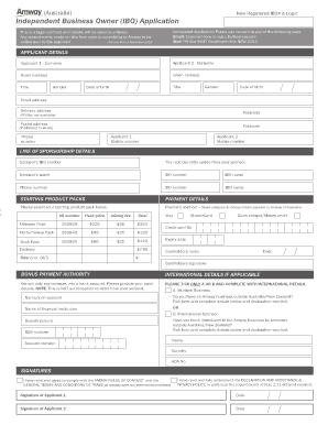 Amway Registration Form