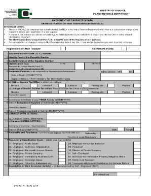 Form I R 163A