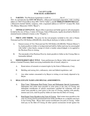 Purchase Agreement  Form