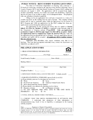 Department of Housing Section 8 Waiting List Open Uconnucedd  Form