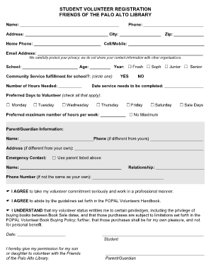 Library Registration Form