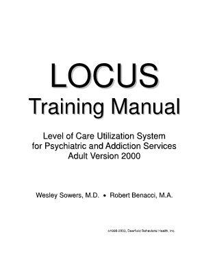 Locus Instrument Version  Form