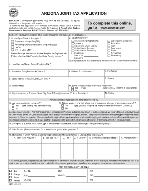 Arizona Jt1  Form