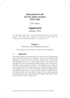 Jan Supplement FSS Code IA155E IMO Imo  Form