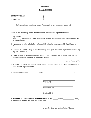 How to Get an Affidavit  Form