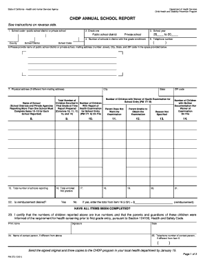 CHDP Program Letter 01 11 California Department of Health Care Dhcs Ca  Form