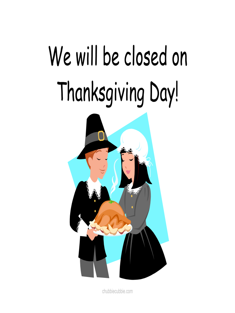 Holiday Closed Signs Printable  Form