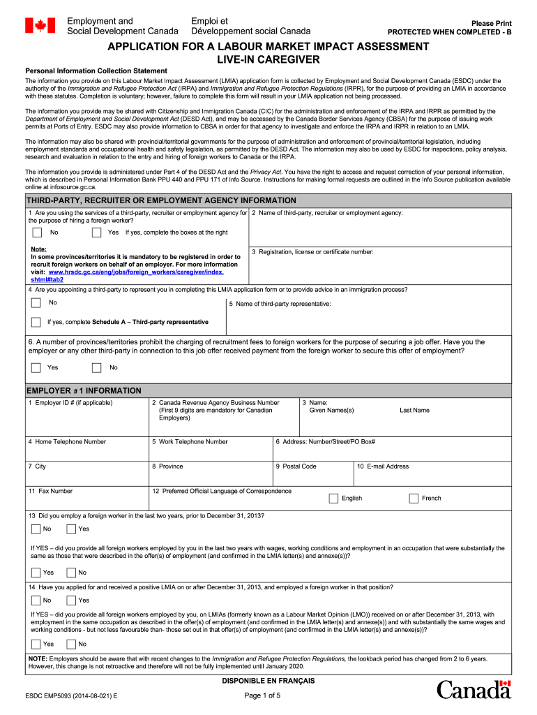 Lmia Application Form