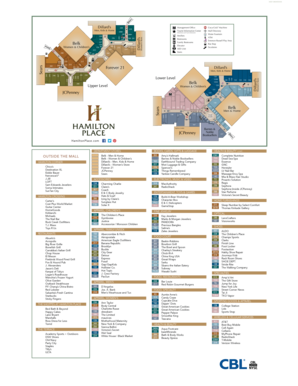 Hamilton Place Mall Map  Form