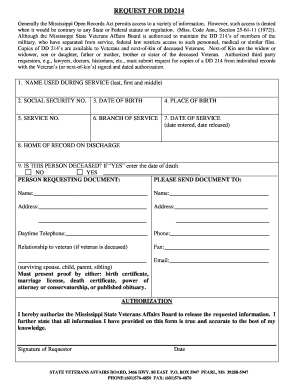 Dd214 Jackson Ms Form