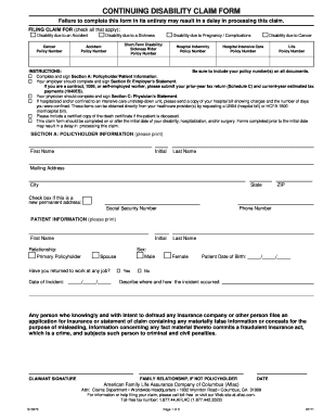Aflac Employer Statement  Form