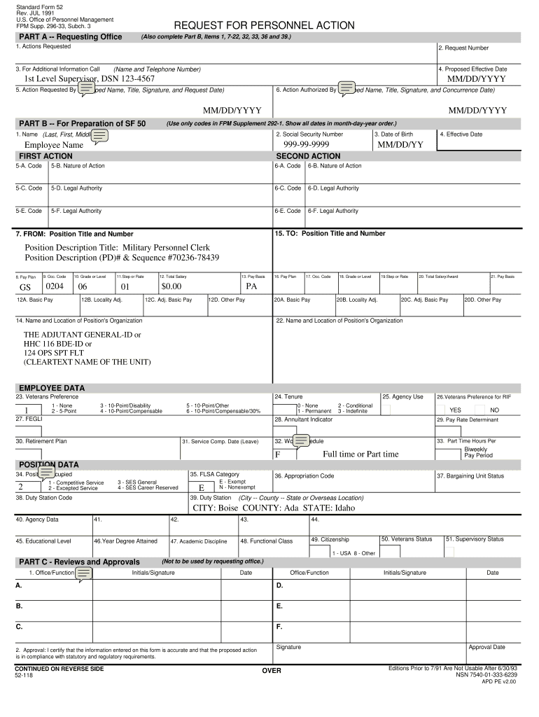 Form 52 PDF