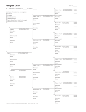 Jesus Pedigree Chart  Form