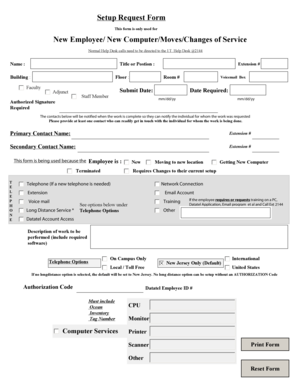  Computer Request Form Template 2008-2024