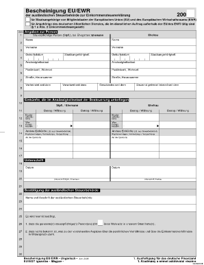 Fillable Eu Ewr Tschechisch PDF  Form