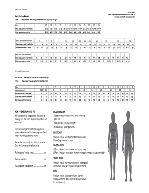 Sign Size Chart