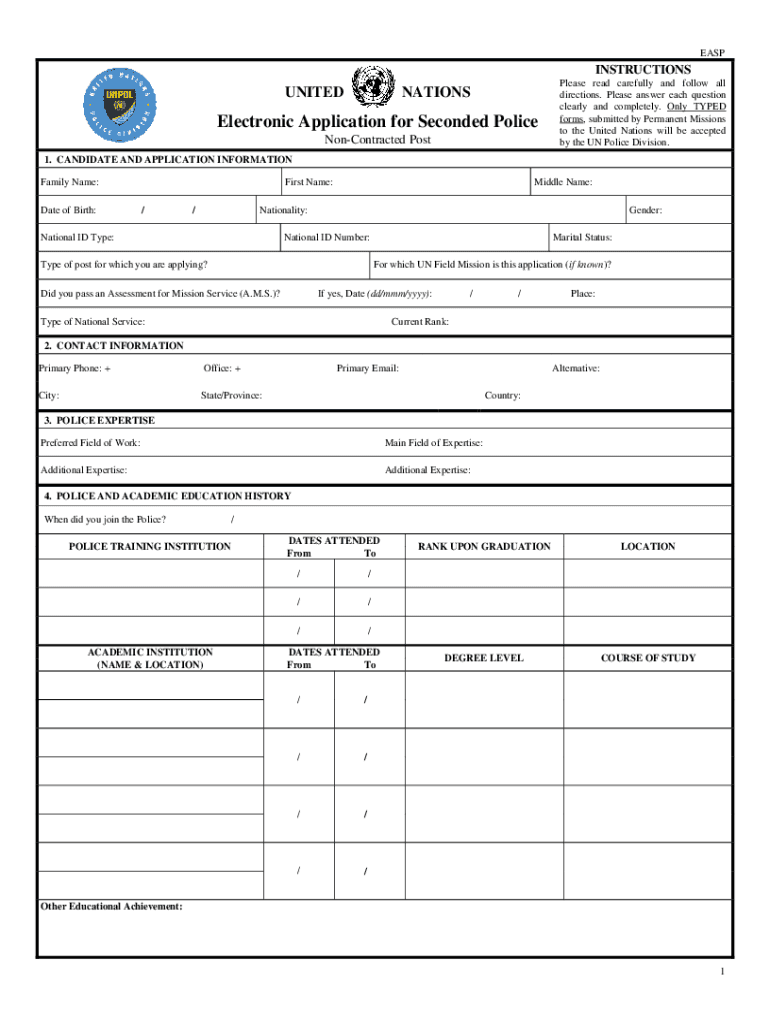 Easp Form