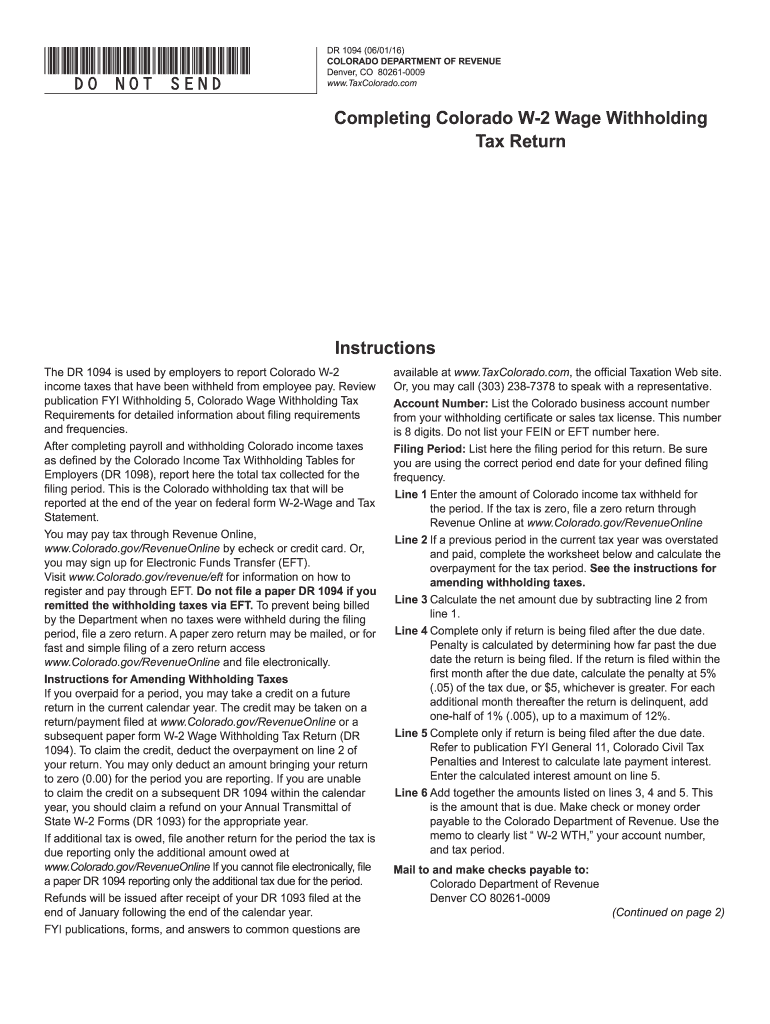  Colorado Dr 1094 Form 2020