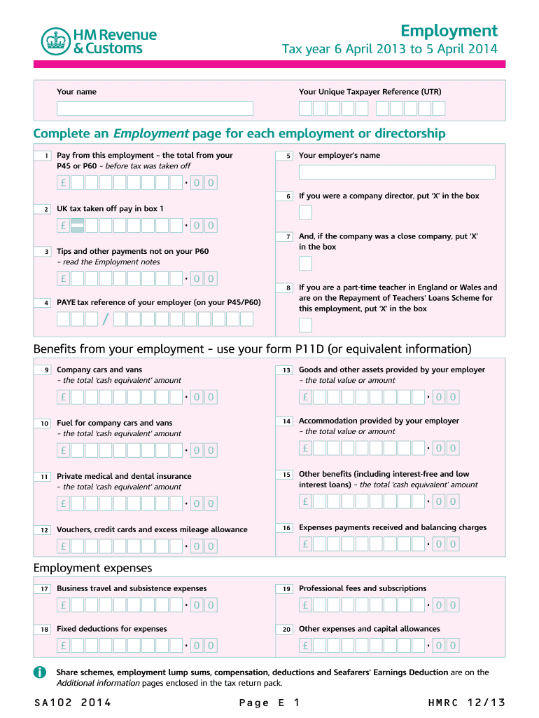 Sa102 Form