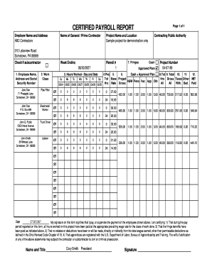 Certified Payroll Template