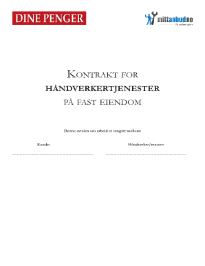 Mittanbud Kontrakt PDF  Form