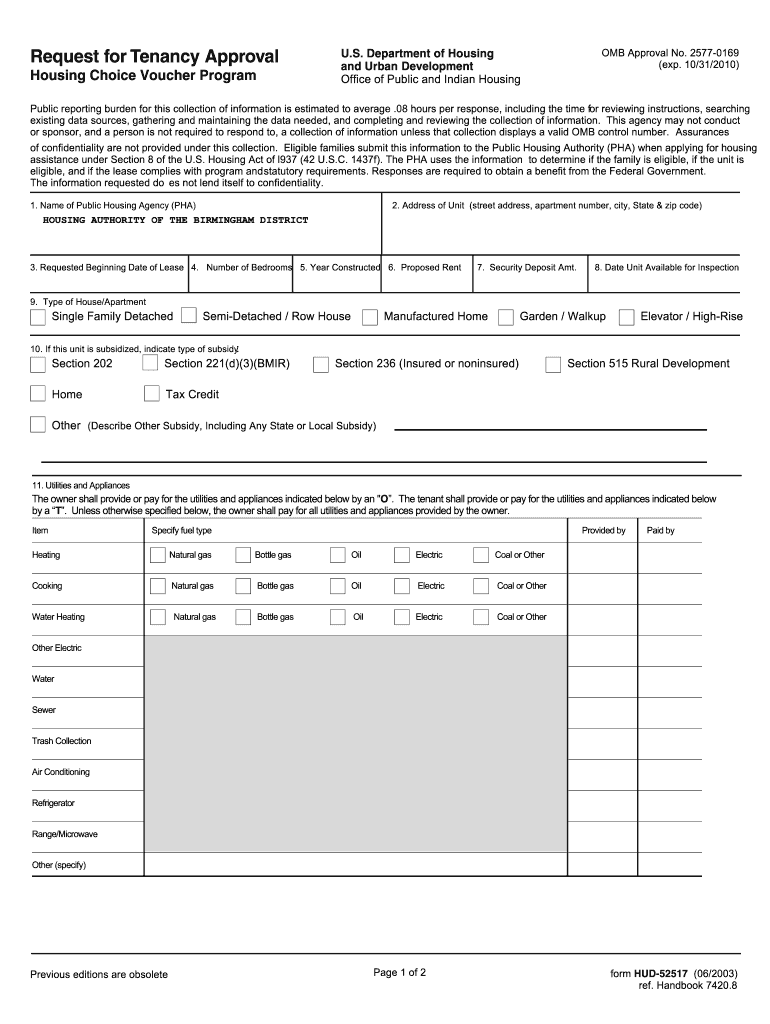 Hud 52517  Form